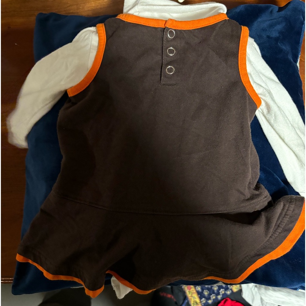 6 to 9 months girls, browns cheerleading outfit